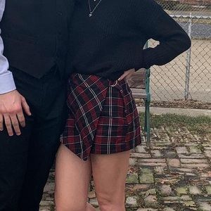 Plaid mini Skort